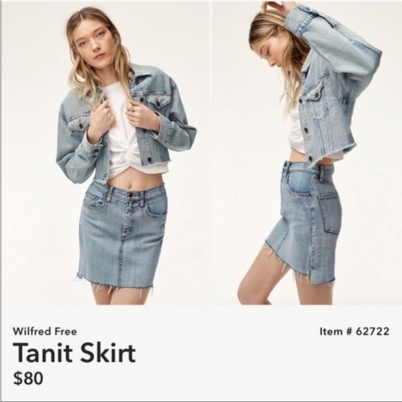 Wilfred Free Tanit denim skirt - Picture 1 of 16